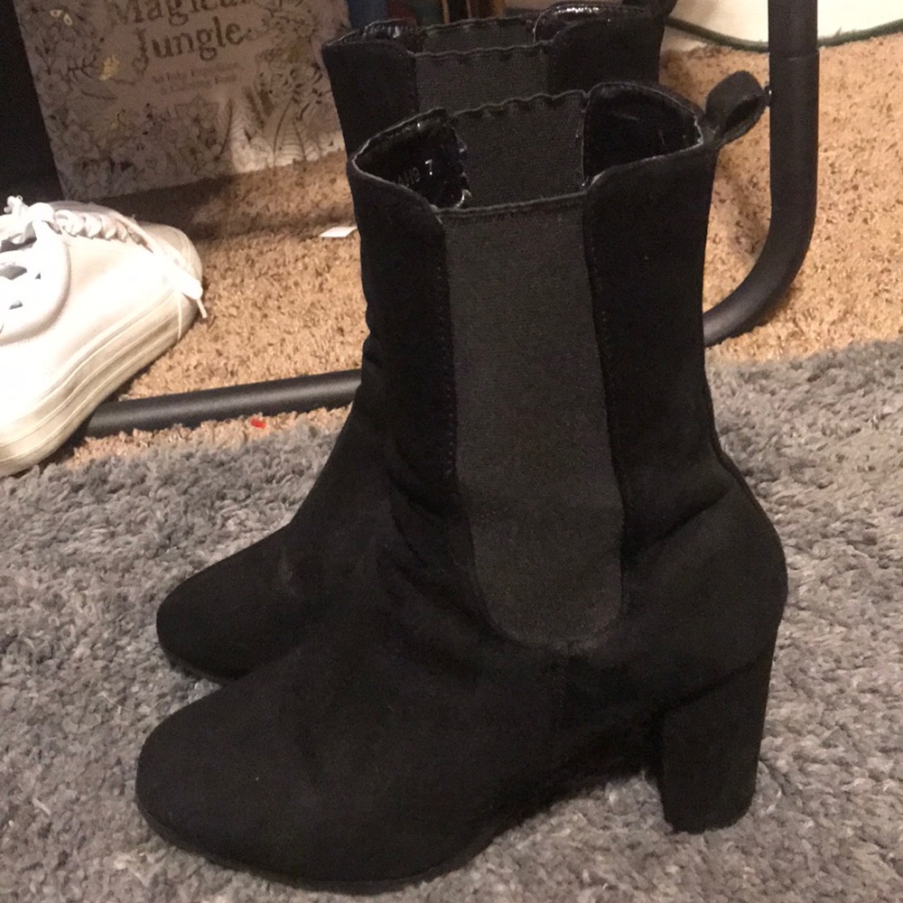 Tall sock booties